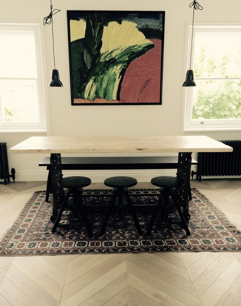 Belsize Square interior table painting 946